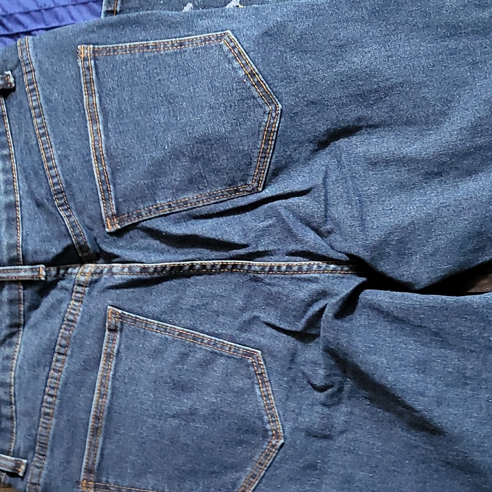 Yellow Distressed Denium Jeans - Picture 4 of 7